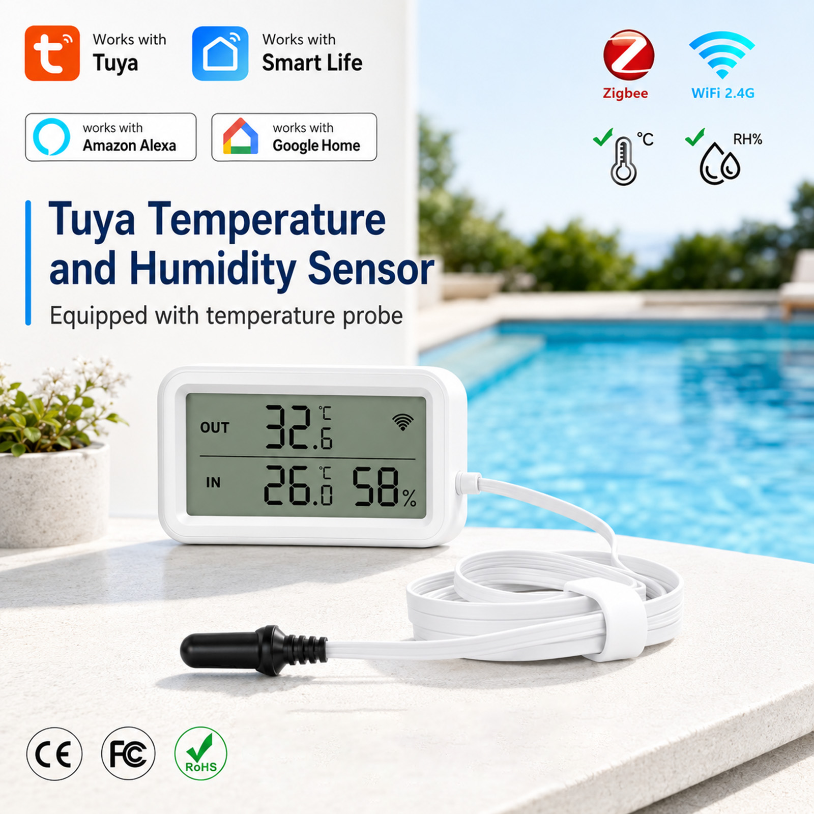 External Waterproof Probe Temp - Digital Hygrometer Probe recension och pris
