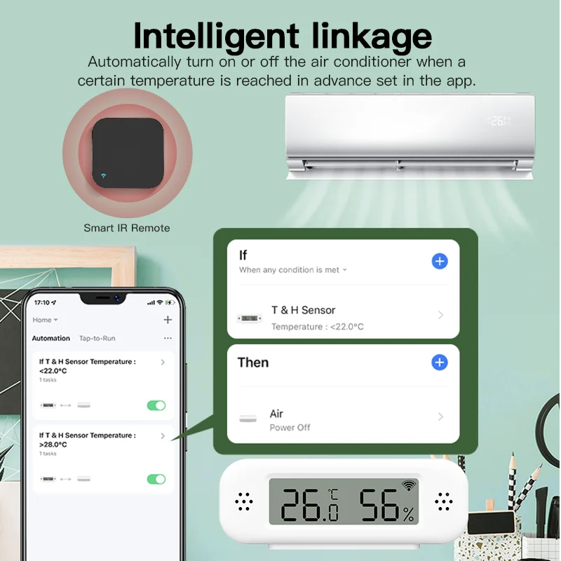 Tuya Zigbee 3.0 Mini Temperatu - Digital Hygrometer Probe recension och pris
