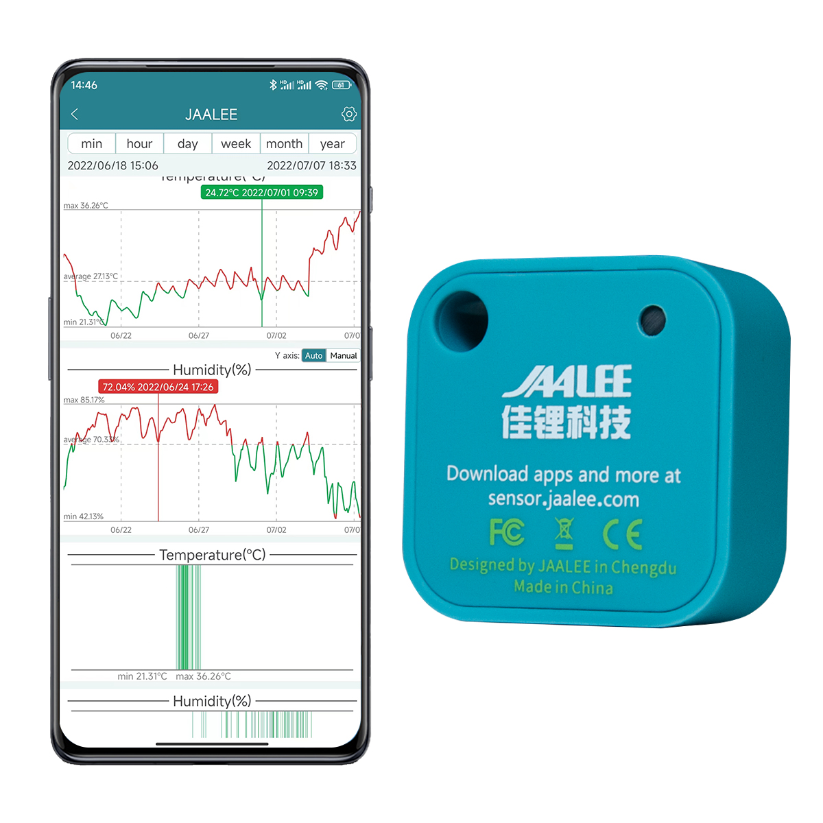 jaalee JHT Temperature/Humidit - Digital Hygrometer Probe recension och pris